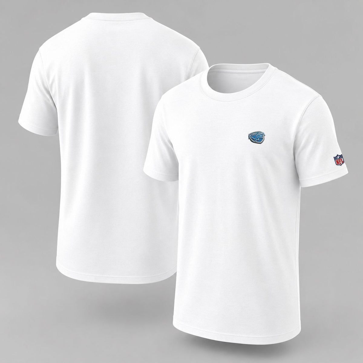 Detroit Lions 24 Embroidered Logo Puff Embroidered Logo T-Shirt - Unisex Short Sleeve Tee