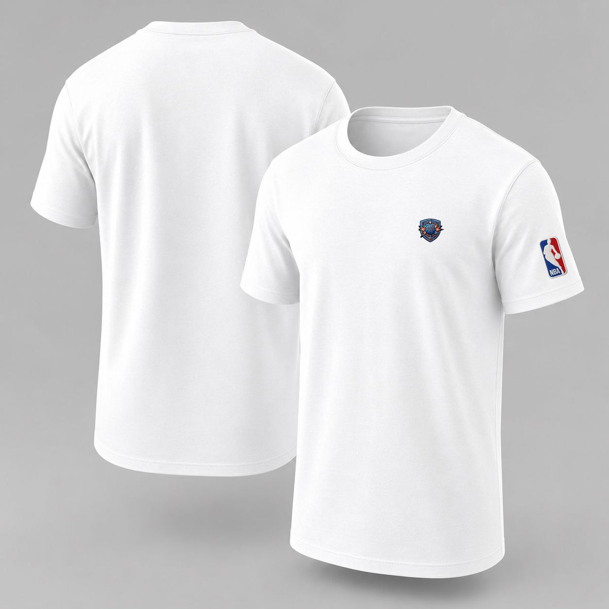 Embroidered Logo Puff Embroidered Logo T-Shirt - Unisex Short Sleeve Tee