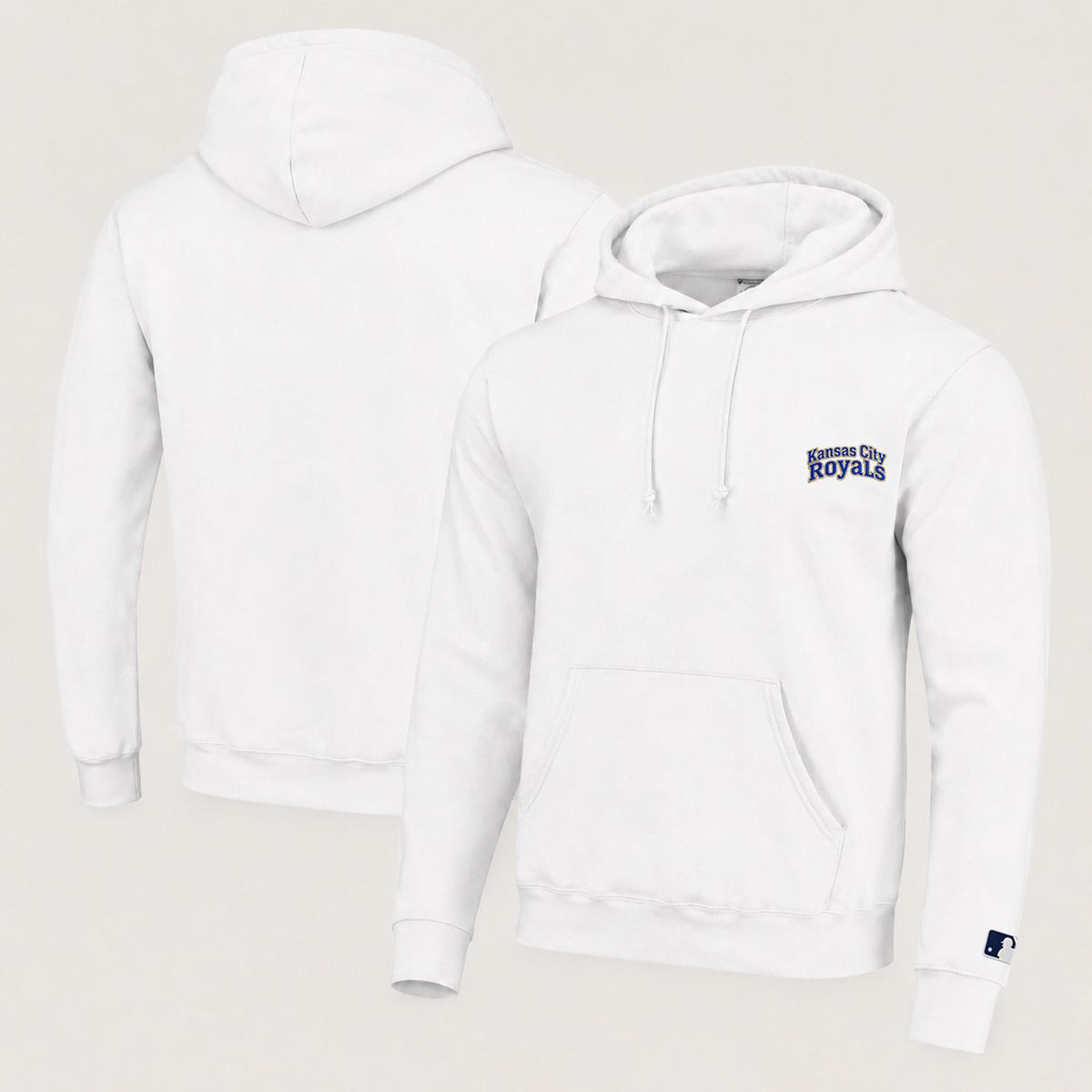 Kansas City Royals Embroidery Pullover Hoodie - Embroidered Logo Fleece Sweatshirt