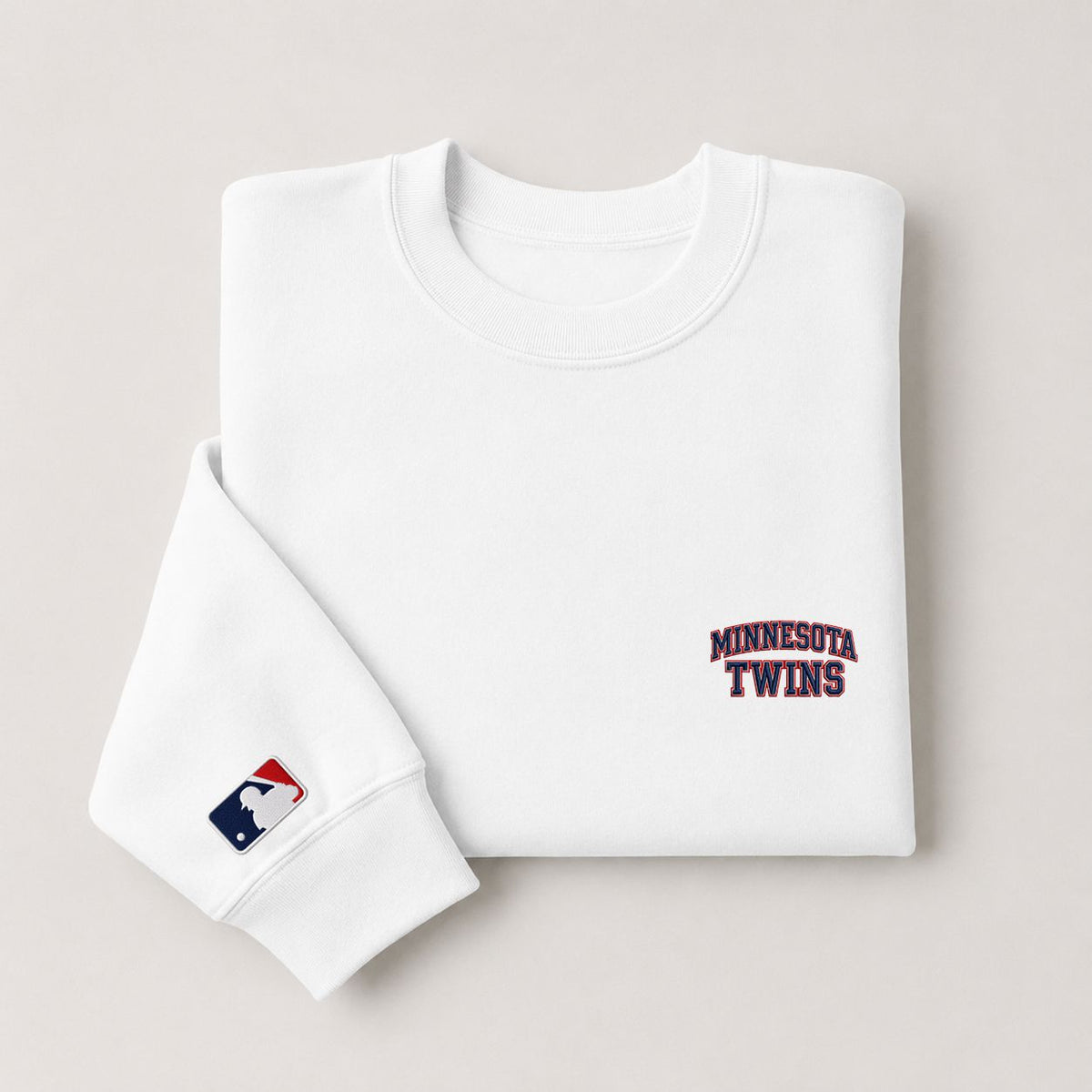Minnesota Twins Embroidery Embroidered Logo Crewneck Sweatshirt - Unisex Adult Pullover