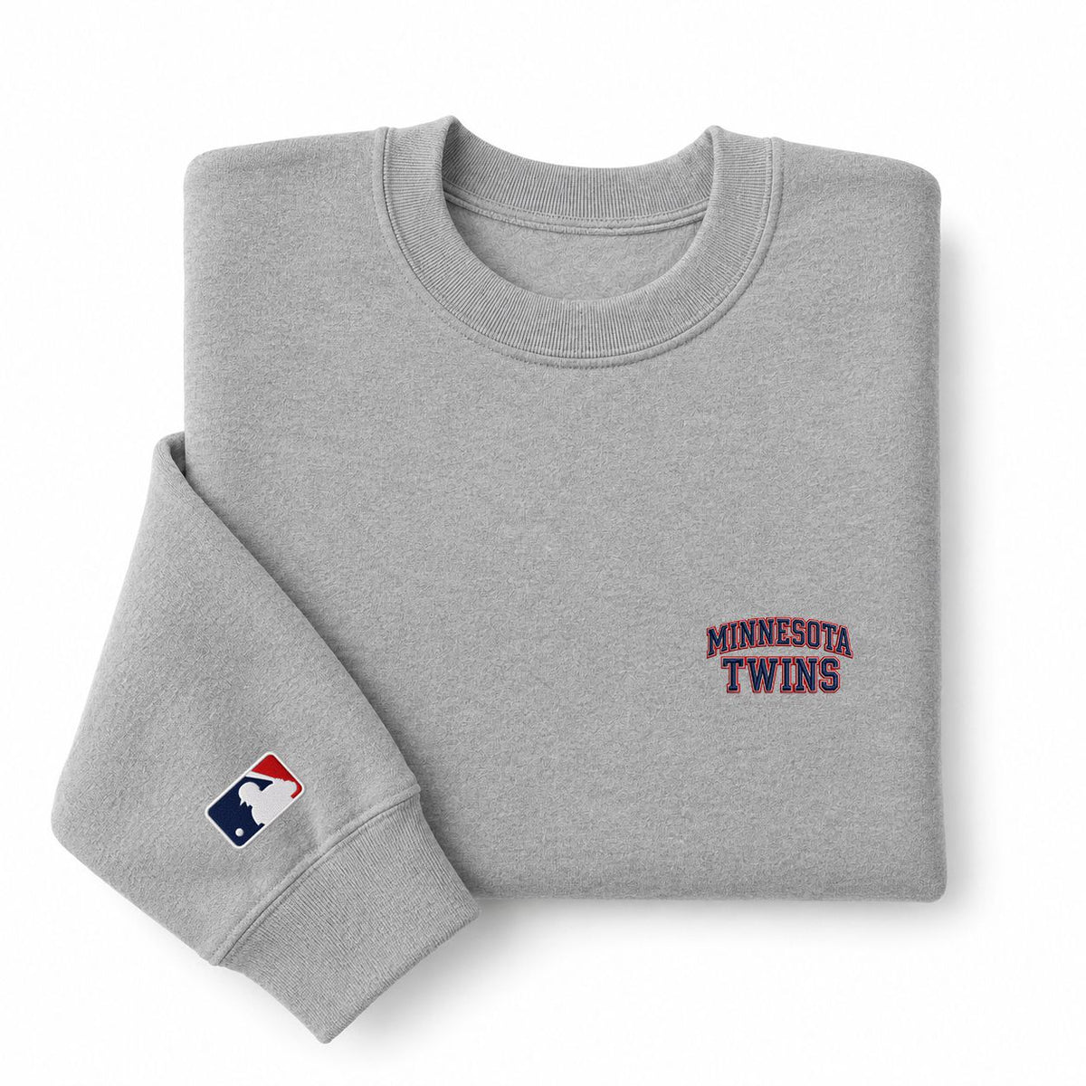 Minnesota Twins Embroidery Embroidered Logo Crewneck Sweatshirt - Unisex Adult Pullover