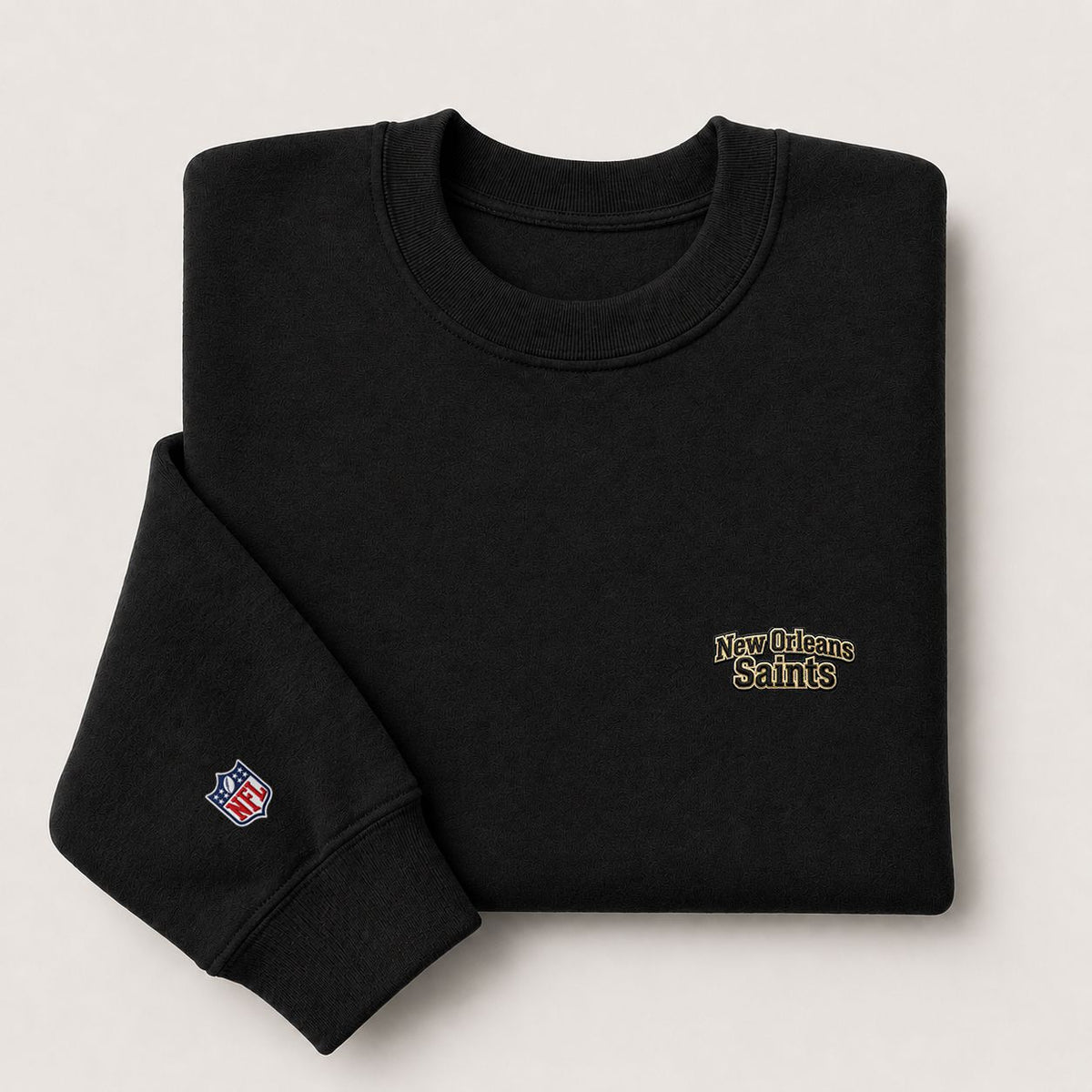 New Orleans Saints Embroidery Embroidered Logo Crewneck Sweatshirt - Unisex Adult Pullover