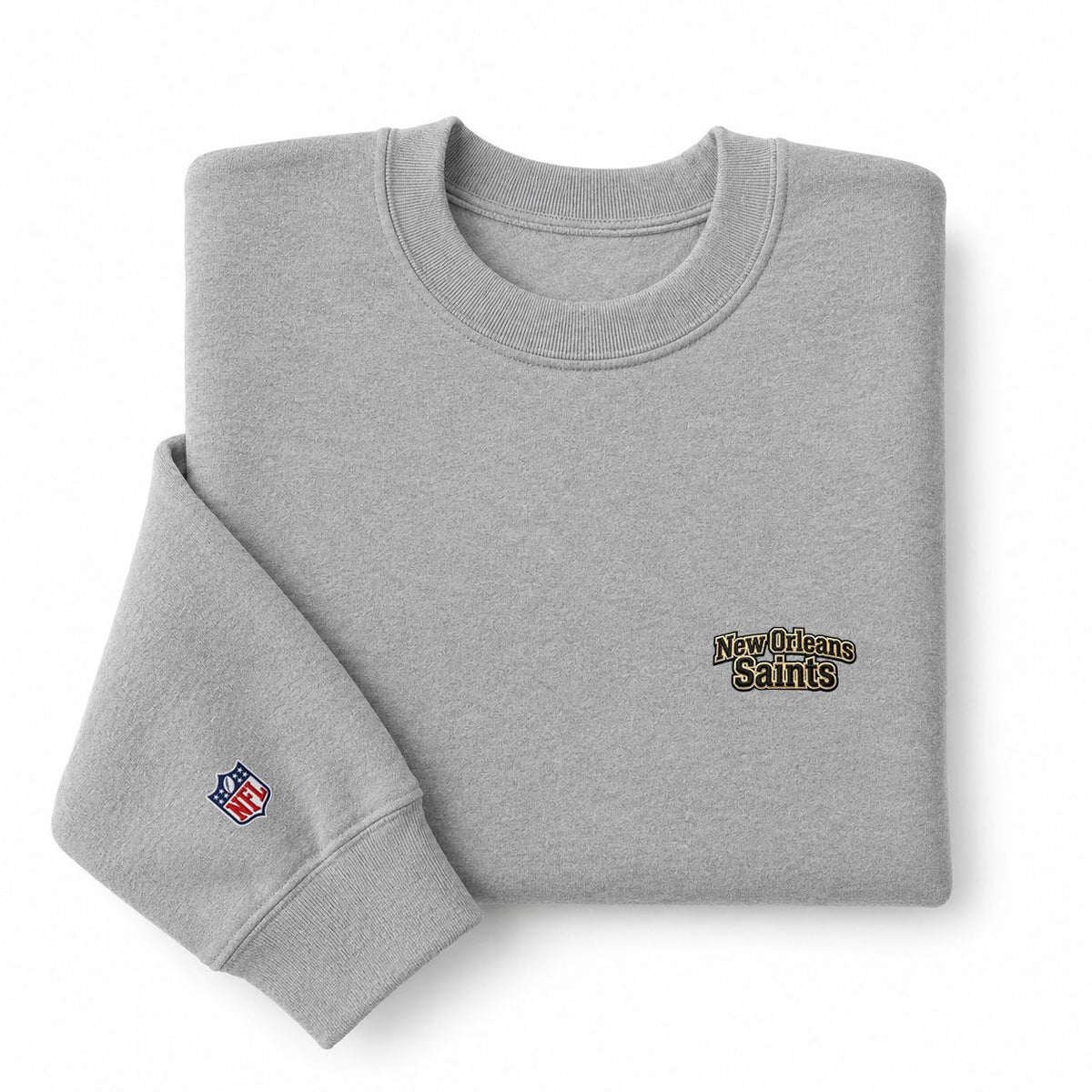 New Orleans Saints Embroidery Embroidered Logo Crewneck Sweatshirt - Unisex Adult Pullover