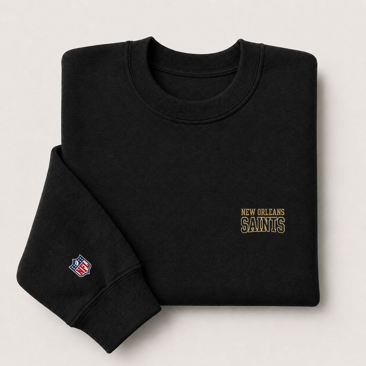 New Orleans Saints Embroidery Embroidered Logo Crewneck Sweatshirt - Unisex Adult Pullover