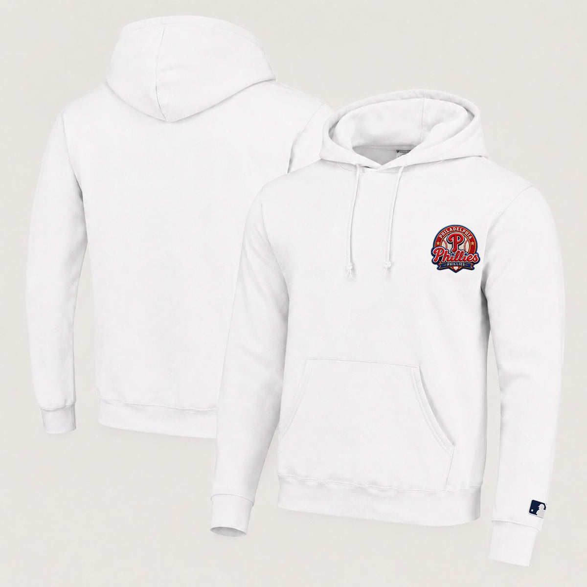 Philadelphia Phillies.Jpg Pullover Hoodie - Embroidered Logo Fleece Sweatshirt