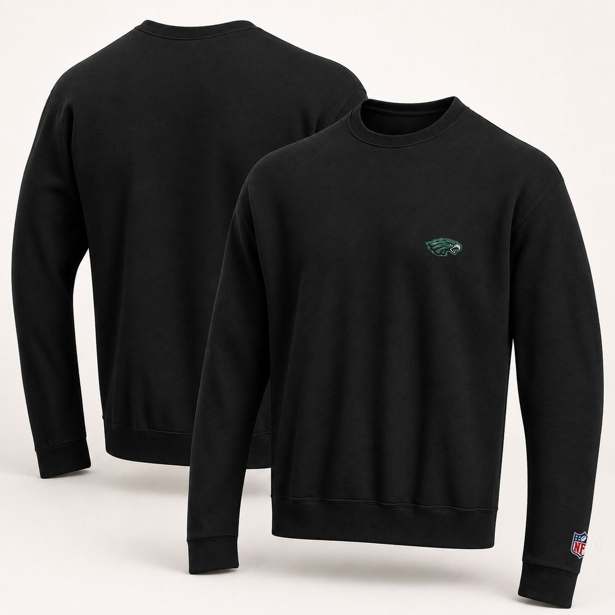 Philadelphia Eagles Logo Embroidered Logo Crewneck Sweatshirt - Unisex Adult Pullover