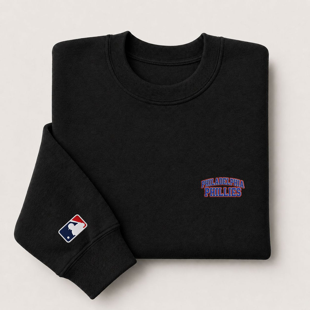 Philadelphia Phillies Embroidery Embroidered Logo Crewneck Sweatshirt - Unisex Adult Pullover