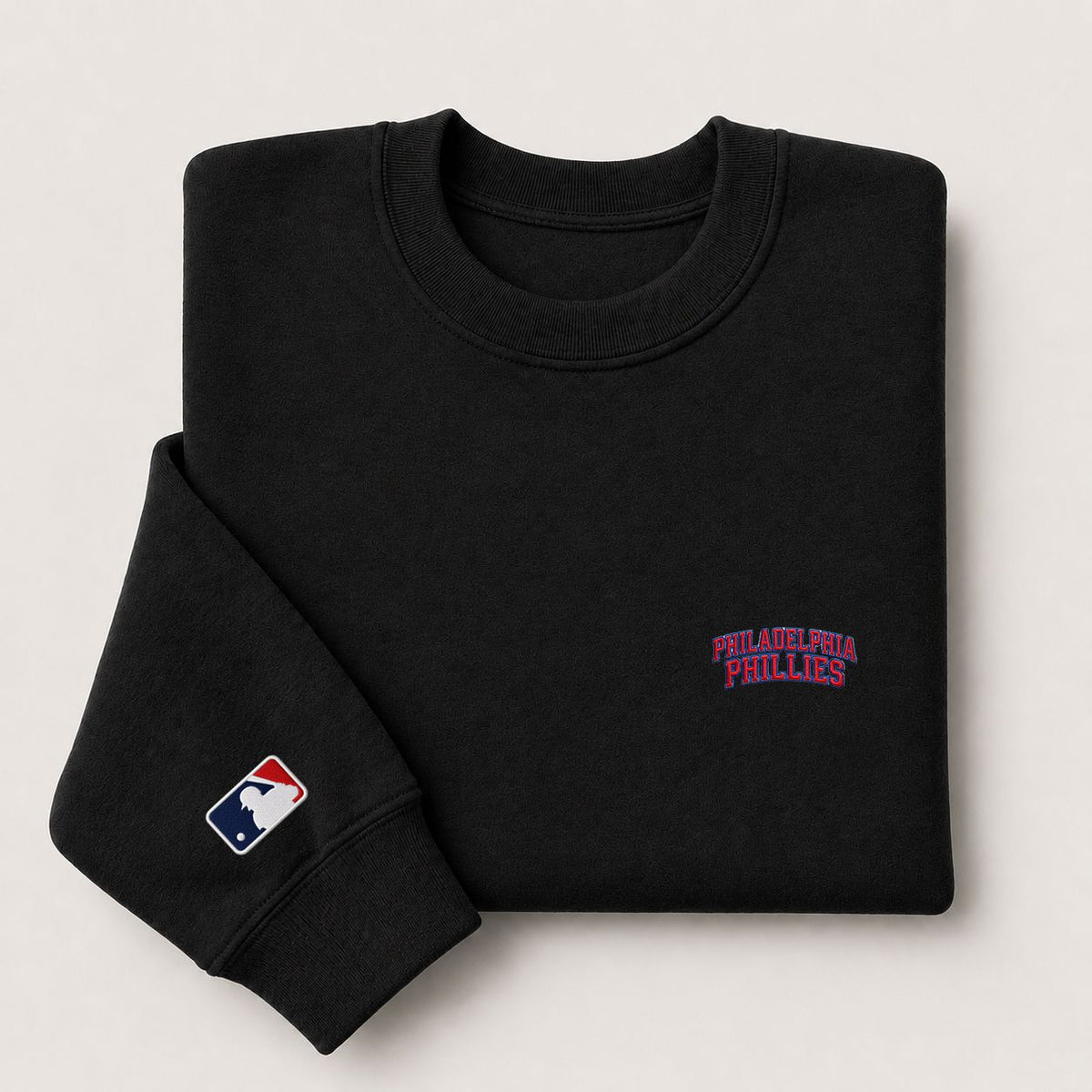 Philadelphia Phillies Embroidery Embroidered Logo Crewneck Sweatshirt - Unisex Adult Pullover