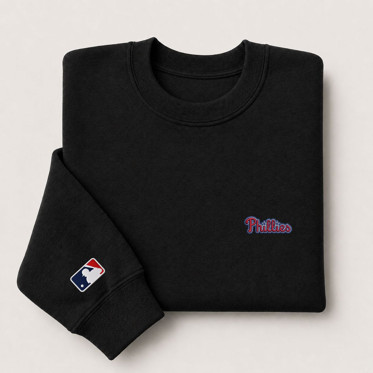 Philadelphia Phillies Logo Embroidered Logo Crewneck Sweatshirt - Unisex Adult Pullover