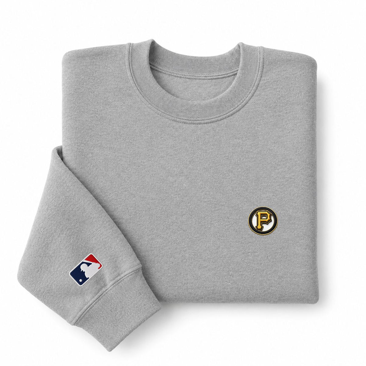 Pittsburgh Pirates Logo Embroidered Logo Crewneck Sweatshirt - Unisex Adult Pullover