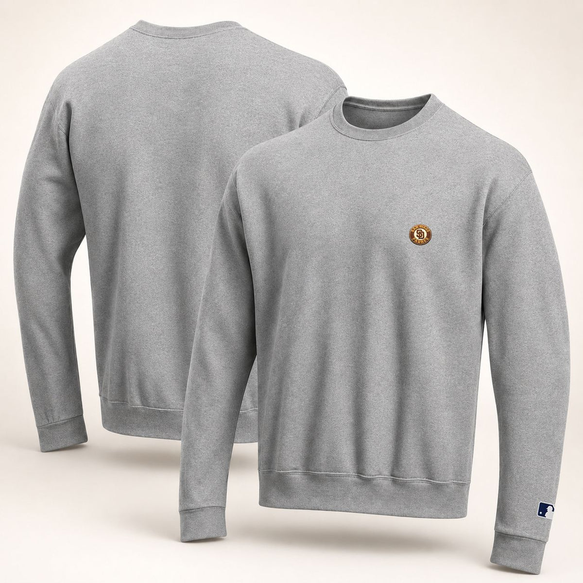 San Diego Padres Embroidered Logo Crewneck Sweatshirt - Unisex Adult Pullover