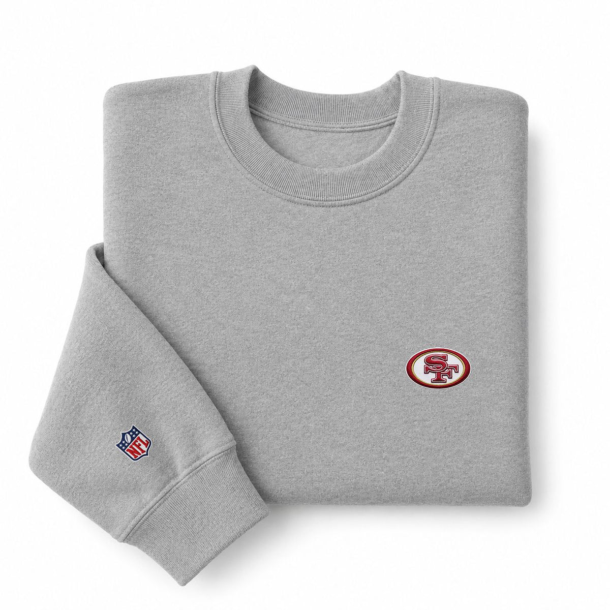 San Francisco 49Ers Logo Embroidered Logo Crewneck Sweatshirt - Unisex Adult Pullover