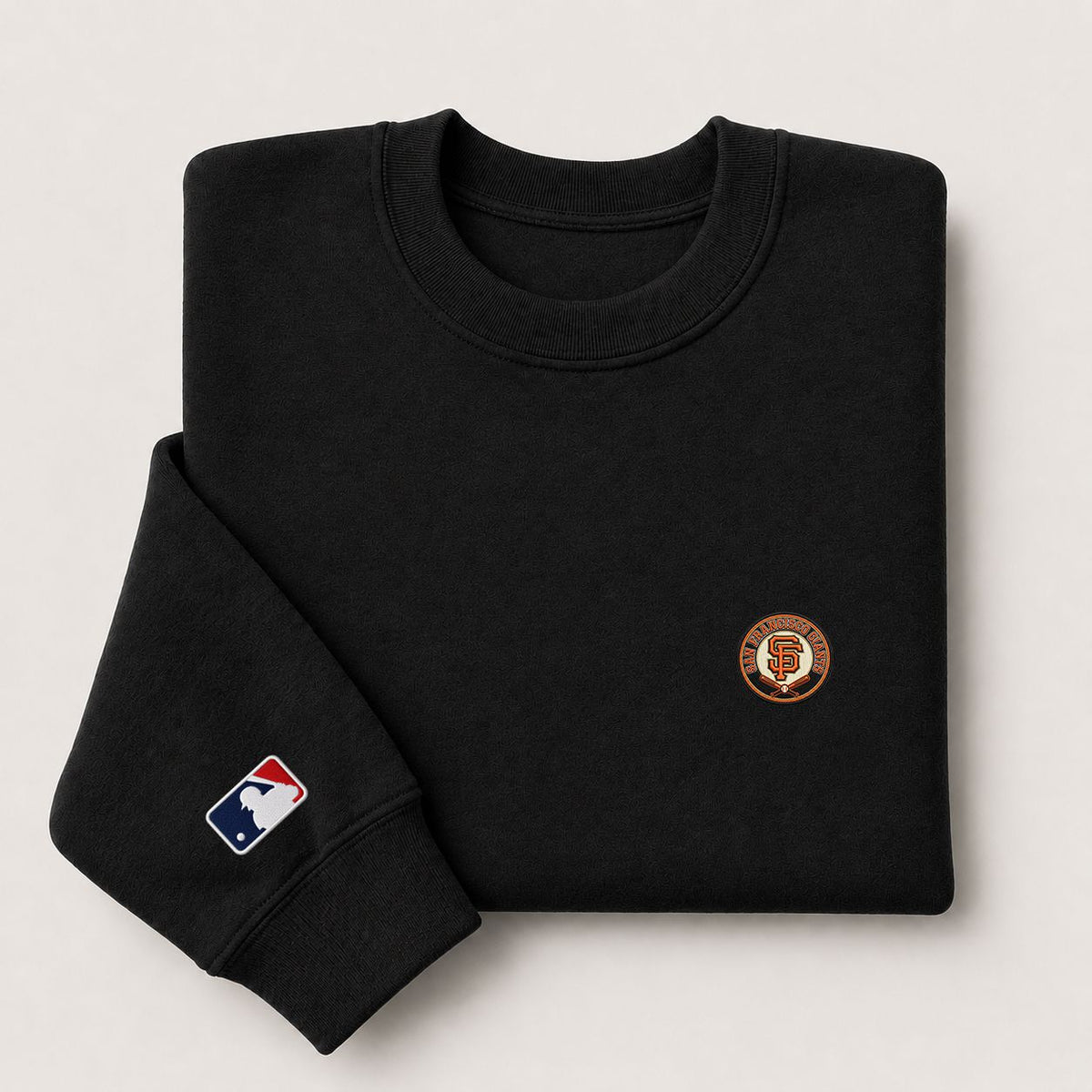 San Francisco Giants Embroidered Logo Crewneck Sweatshirt - Unisex Adult Pullover