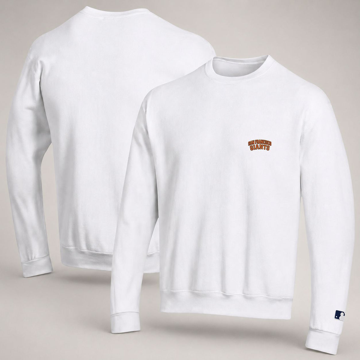 San Francisco Giants Embroidery Embroidered Logo Crewneck Sweatshirt - Unisex Adult Pullover