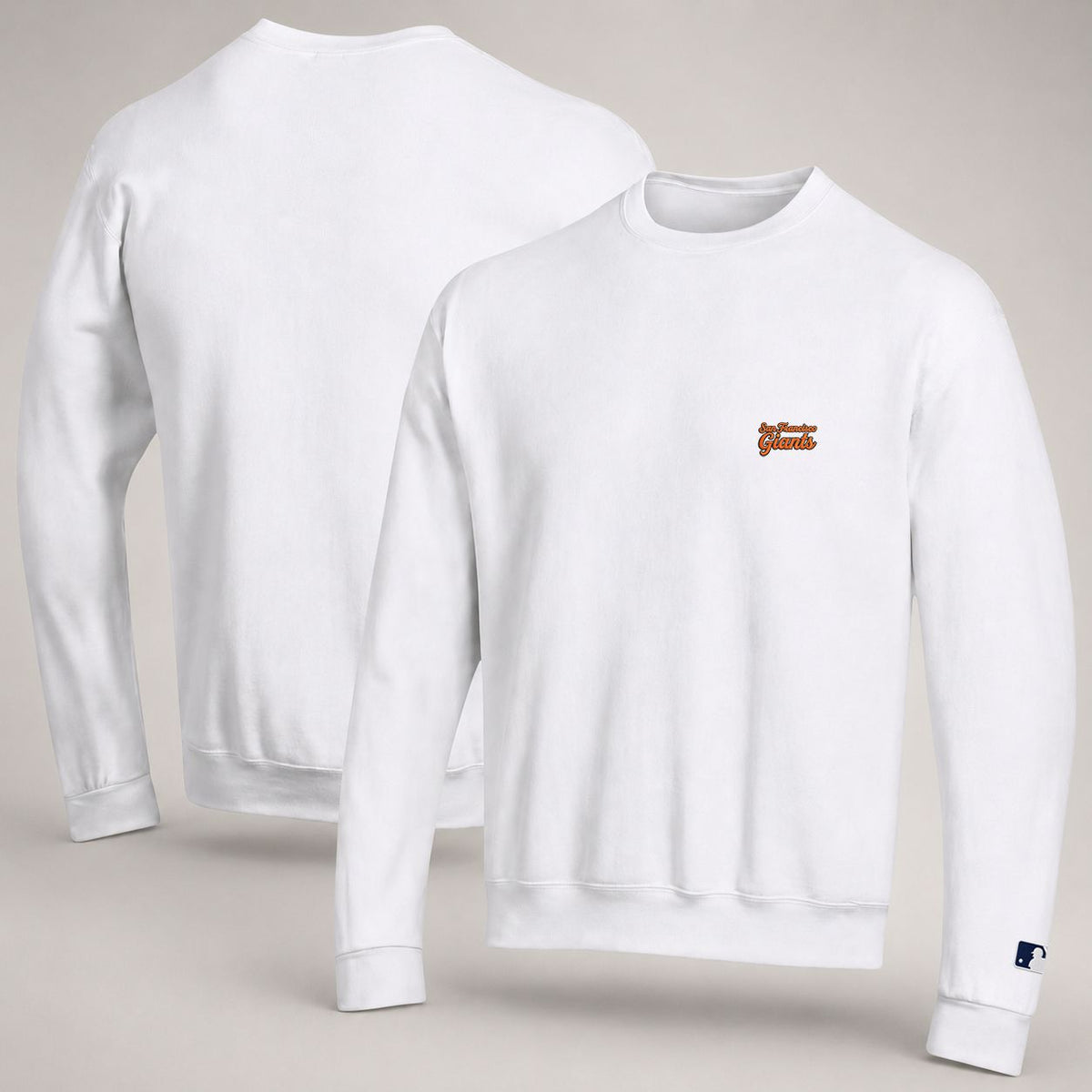 San Francisco Giants Embroidery Embroidered Logo Crewneck Sweatshirt - Unisex Adult Pullover
