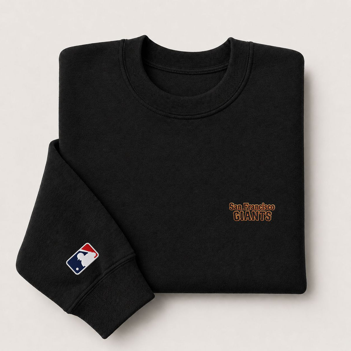 San Francisco Giants Embroidery Embroidered Logo Crewneck Sweatshirt - Unisex Adult Pullover