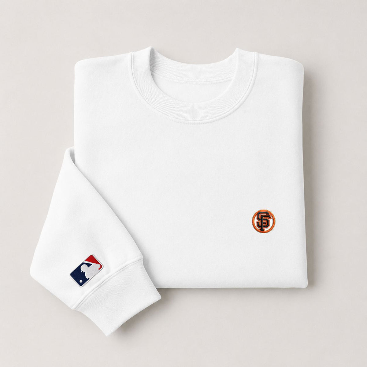 San Francisco Giants Logo Embroidered Logo Crewneck Sweatshirt - Unisex Adult Pullover