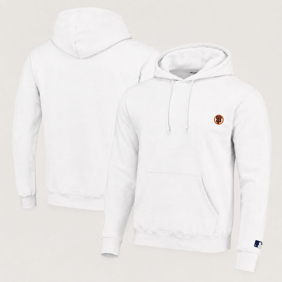 San Francisco Giants Logo Pullover Hoodie - Embroidered Logo Fleece Sweatshirt