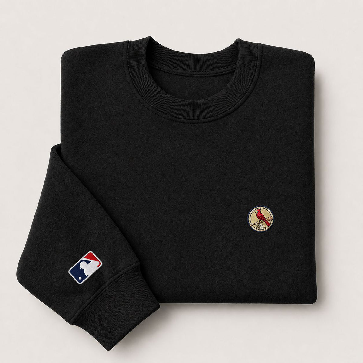 St. Louis Cardinals Logo Embroidered Logo Crewneck Sweatshirt - Unisex Adult Pullover