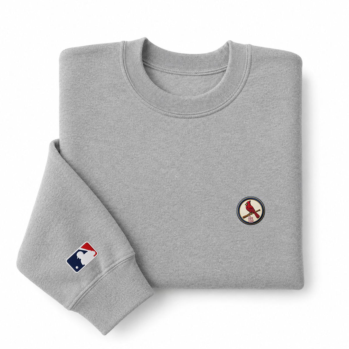 St. Louis Cardinals Logo Embroidered Logo Crewneck Sweatshirt - Unisex Adult Pullover