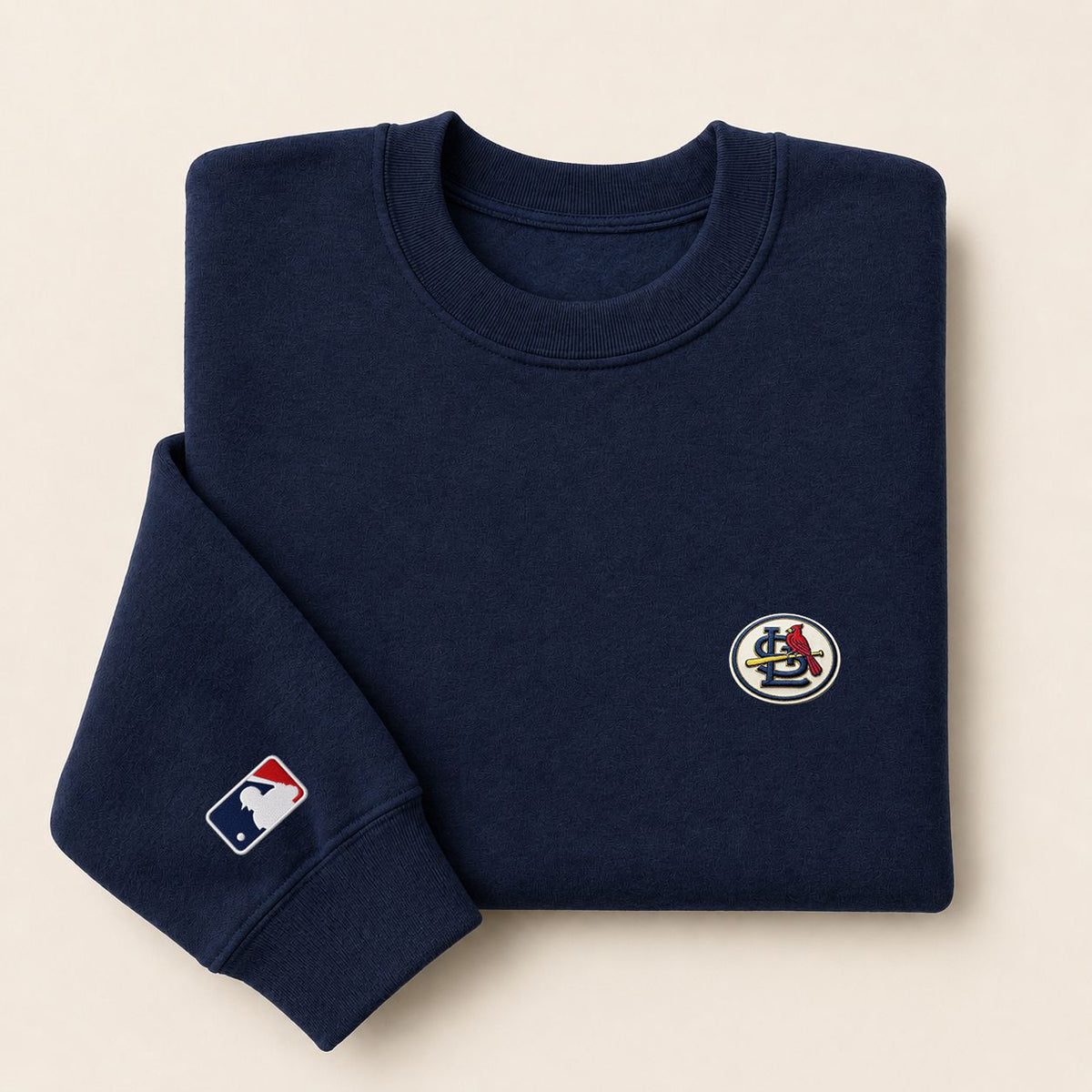 St. Louis Cardinals Logo Embroidered Logo Crewneck Sweatshirt - Unisex Adult Pullover