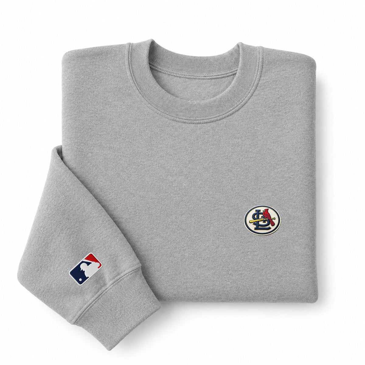 St. Louis Cardinals Logo Embroidered Logo Crewneck Sweatshirt - Unisex Adult Pullover