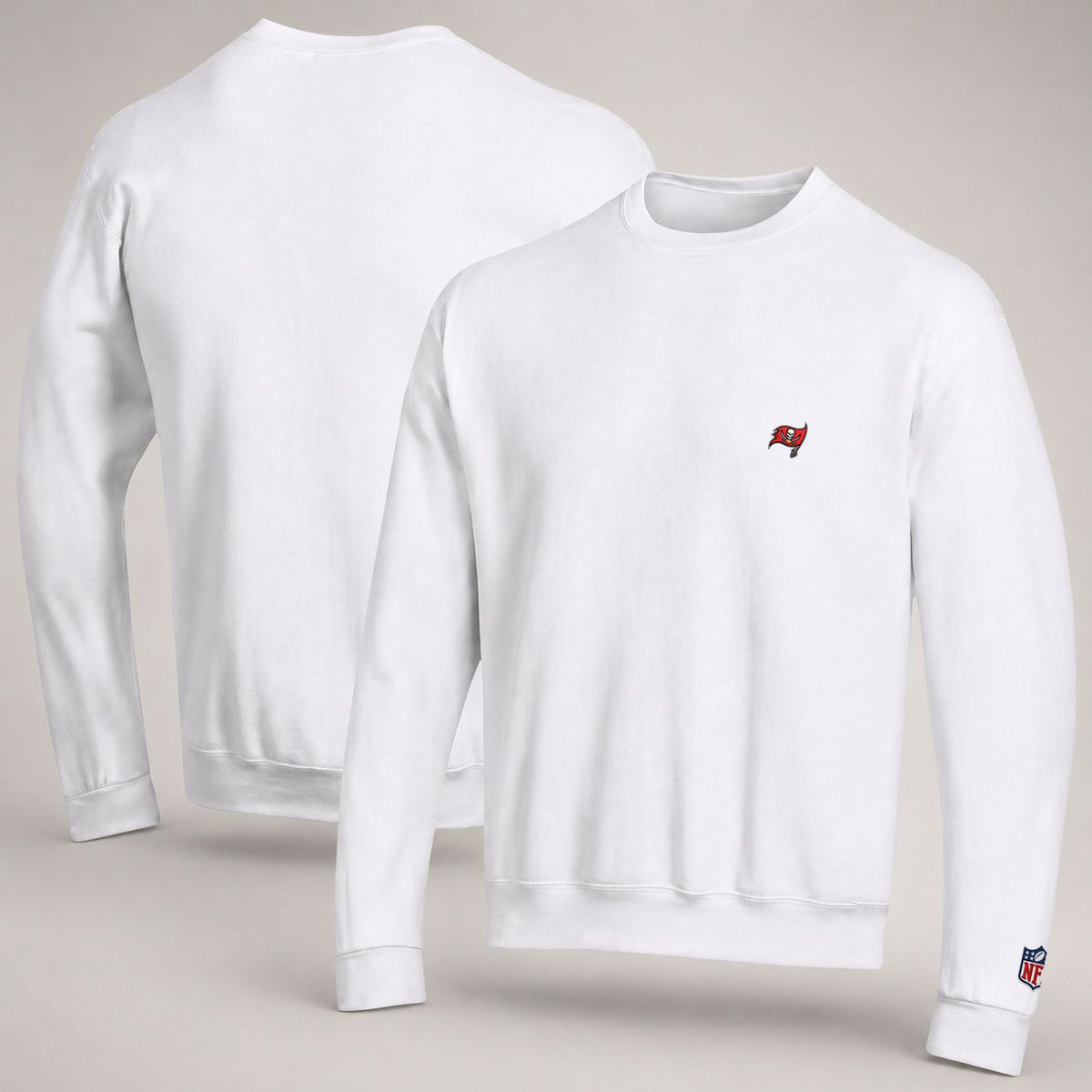 Tampa Bay Buccaneers Logo Embroidered Logo Crewneck Sweatshirt - Unisex Adult Pullover