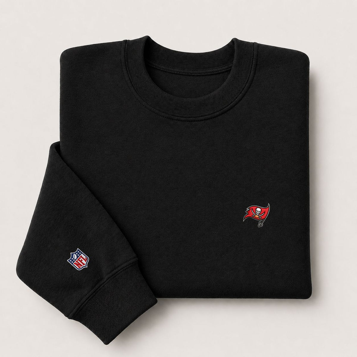Tampa Bay Buccaneers Logo Embroidered Logo Crewneck Sweatshirt - Unisex Adult Pullover