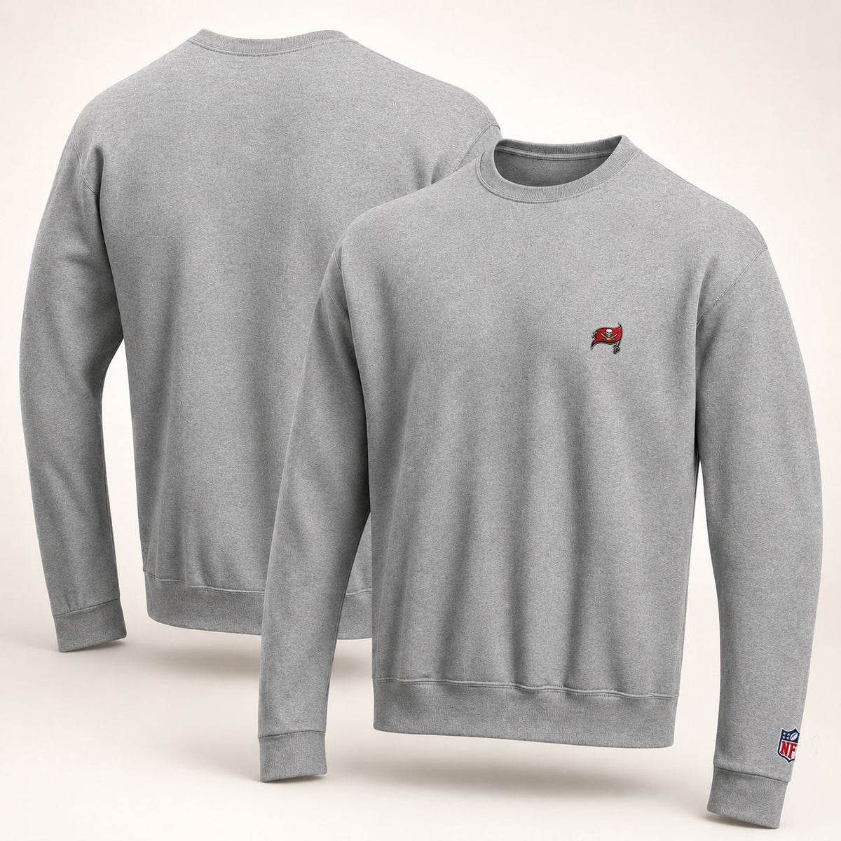 Tampa Bay Buccaneers Logo Embroidered Logo Crewneck Sweatshirt - Unisex Adult Pullover