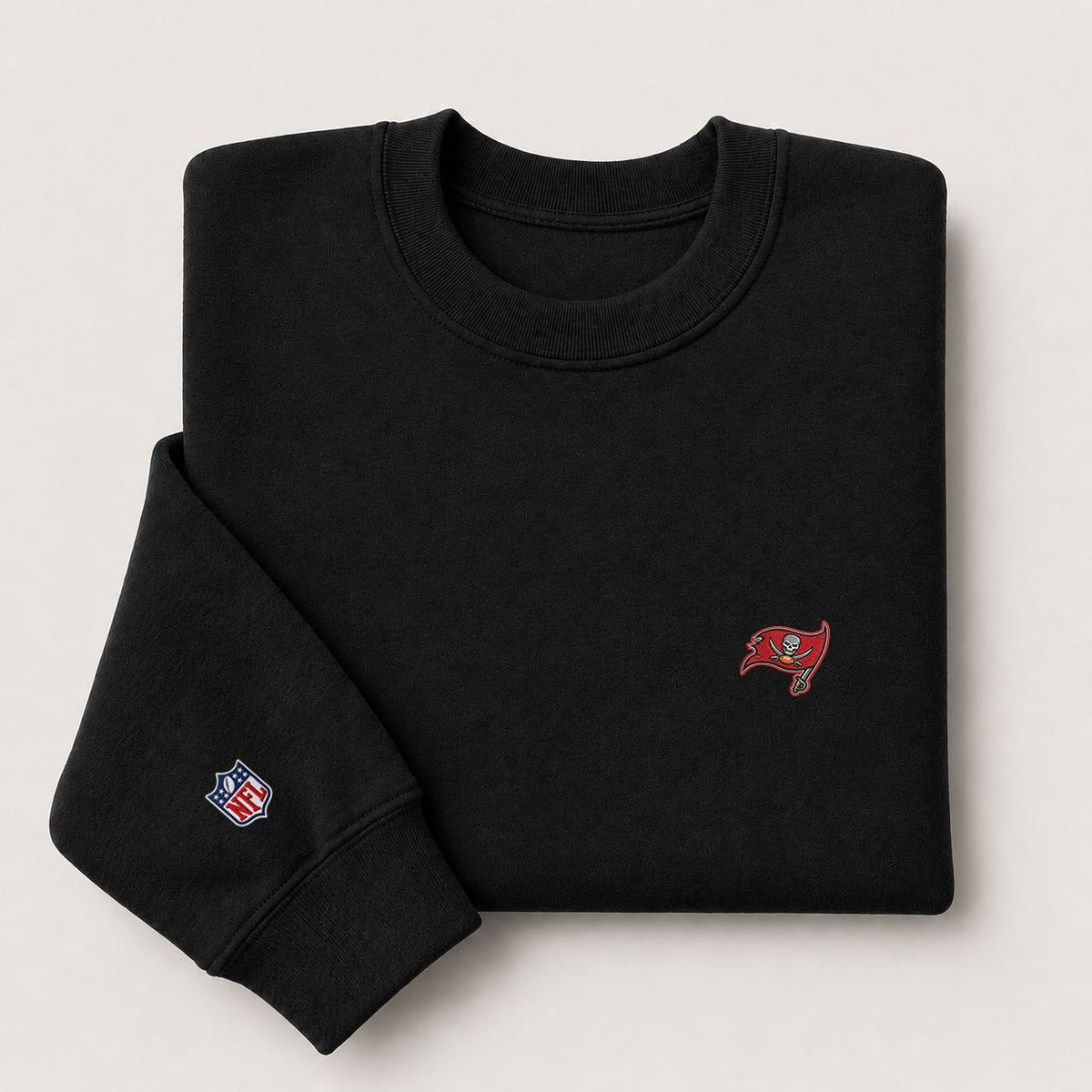 Tampa Bay Buccaneers Logo Embroidered Logo Crewneck Sweatshirt - Unisex Adult Pullover