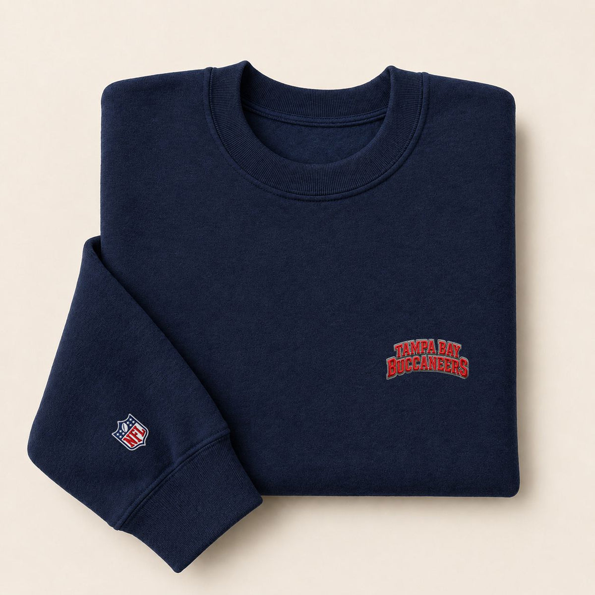 Tampa Bay Buccaneers Embroi Embroidered Logo Crewneck Sweatshirt - Unisex Adult Pullover