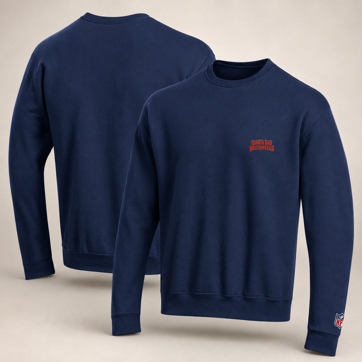Tampa Bay Buccaneers Embroi Embroidered Logo Crewneck Sweatshirt - Unisex Adult Pullover
