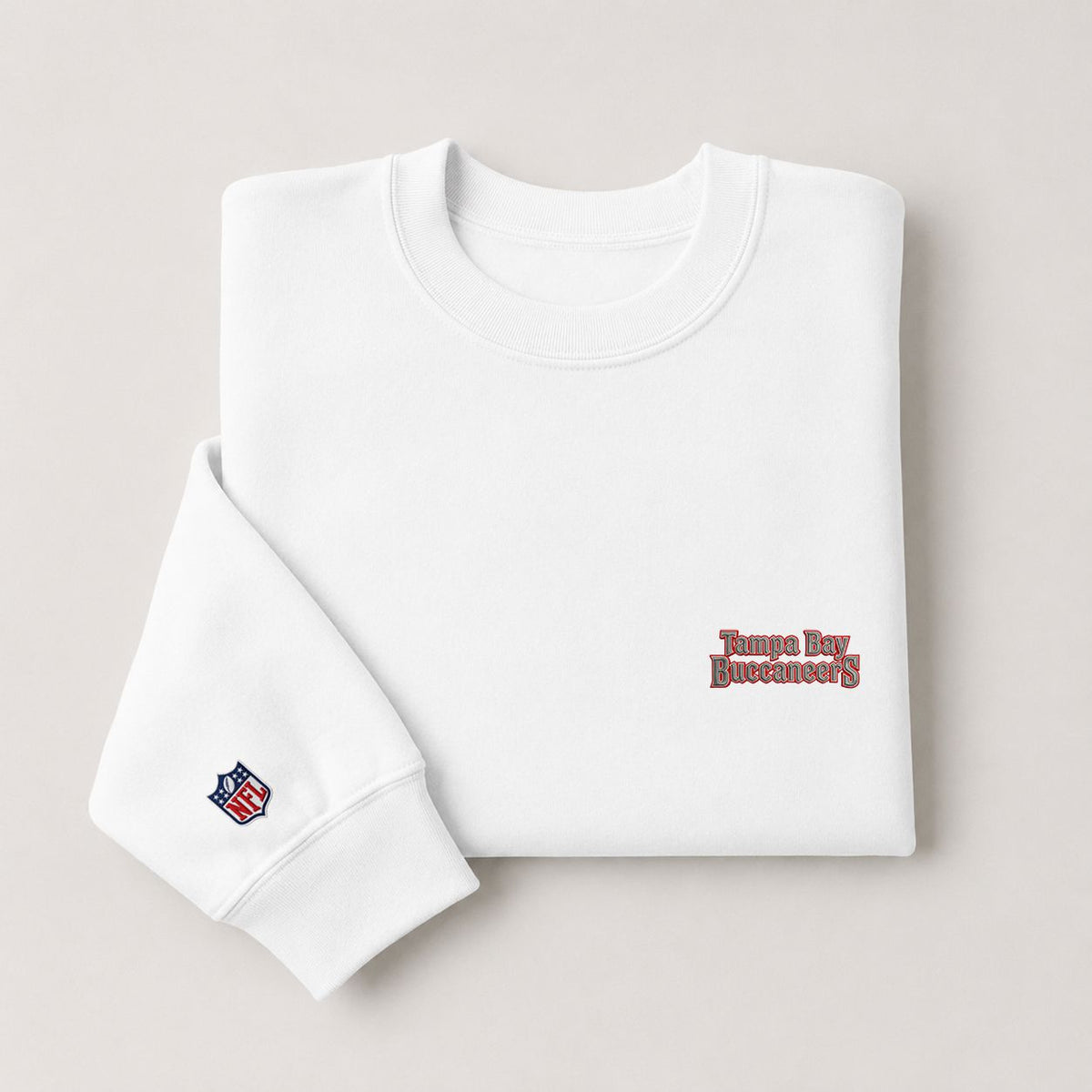 Tampa Bay Buccaneers Embroi Embroidered Logo Crewneck Sweatshirt - Unisex Adult Pullover