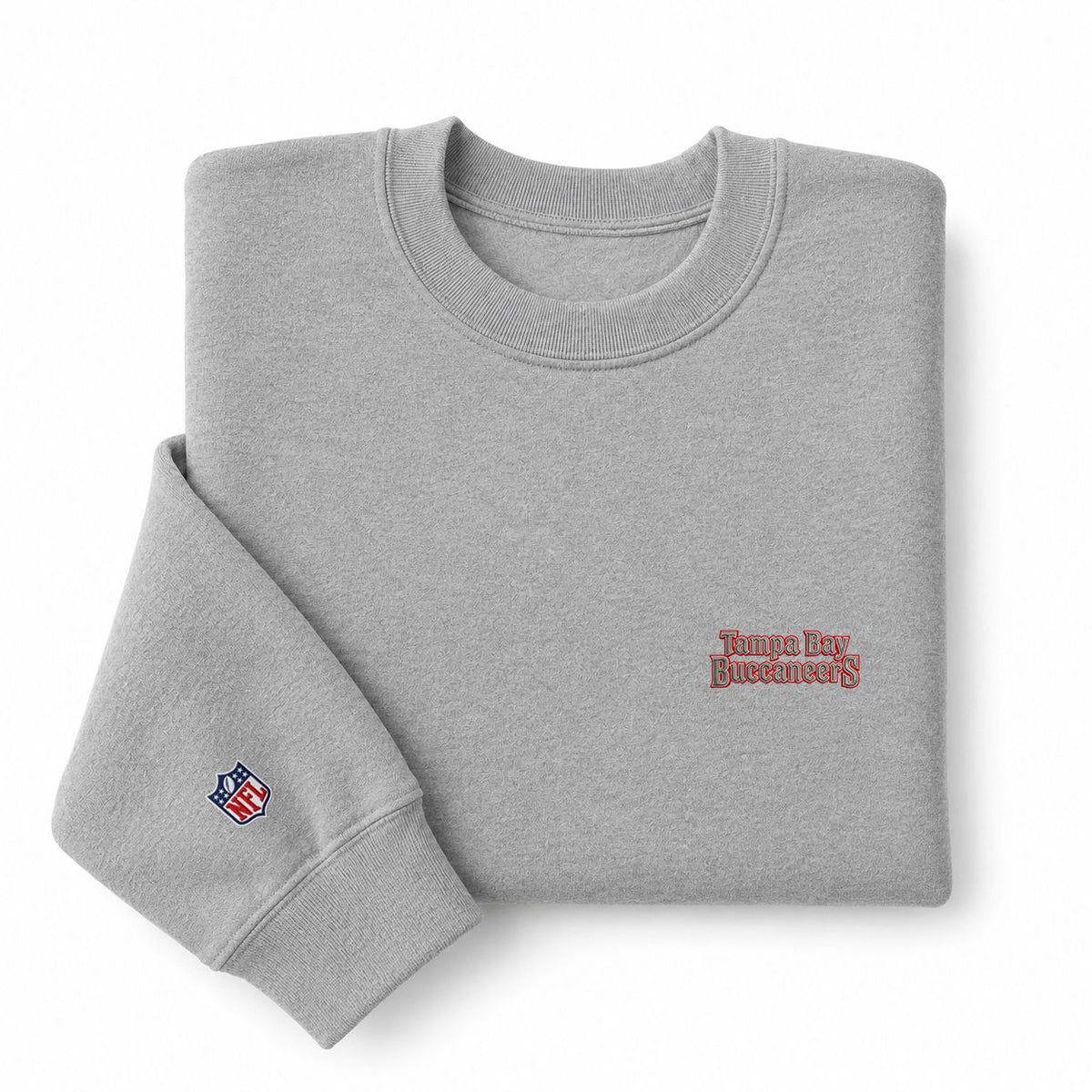 Tampa Bay Buccaneers Embroi Embroidered Logo Crewneck Sweatshirt - Unisex Adult Pullover