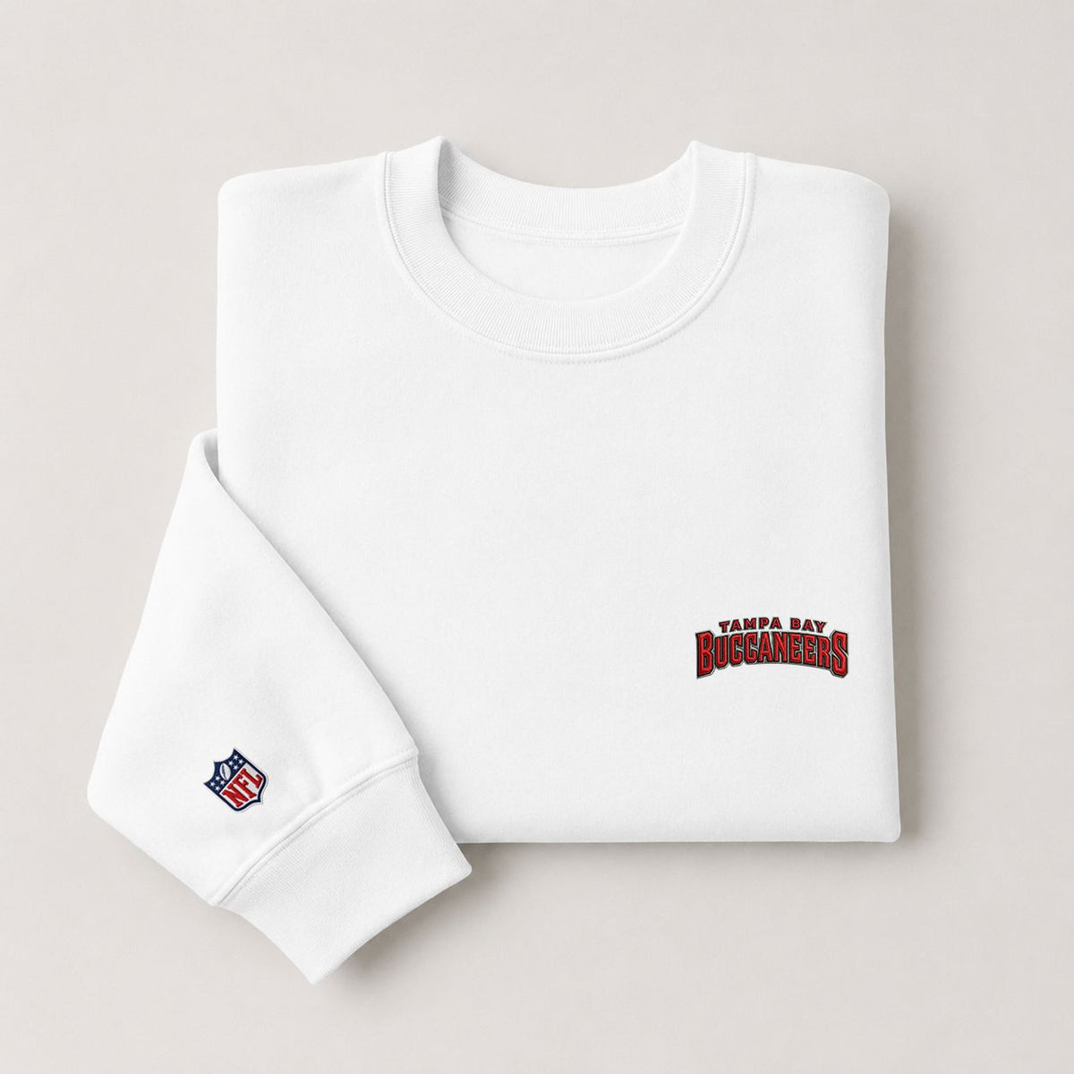 Tampa Bay Buccaneers Embroi Embroidered Logo Crewneck Sweatshirt - Unisex Adult Pullover