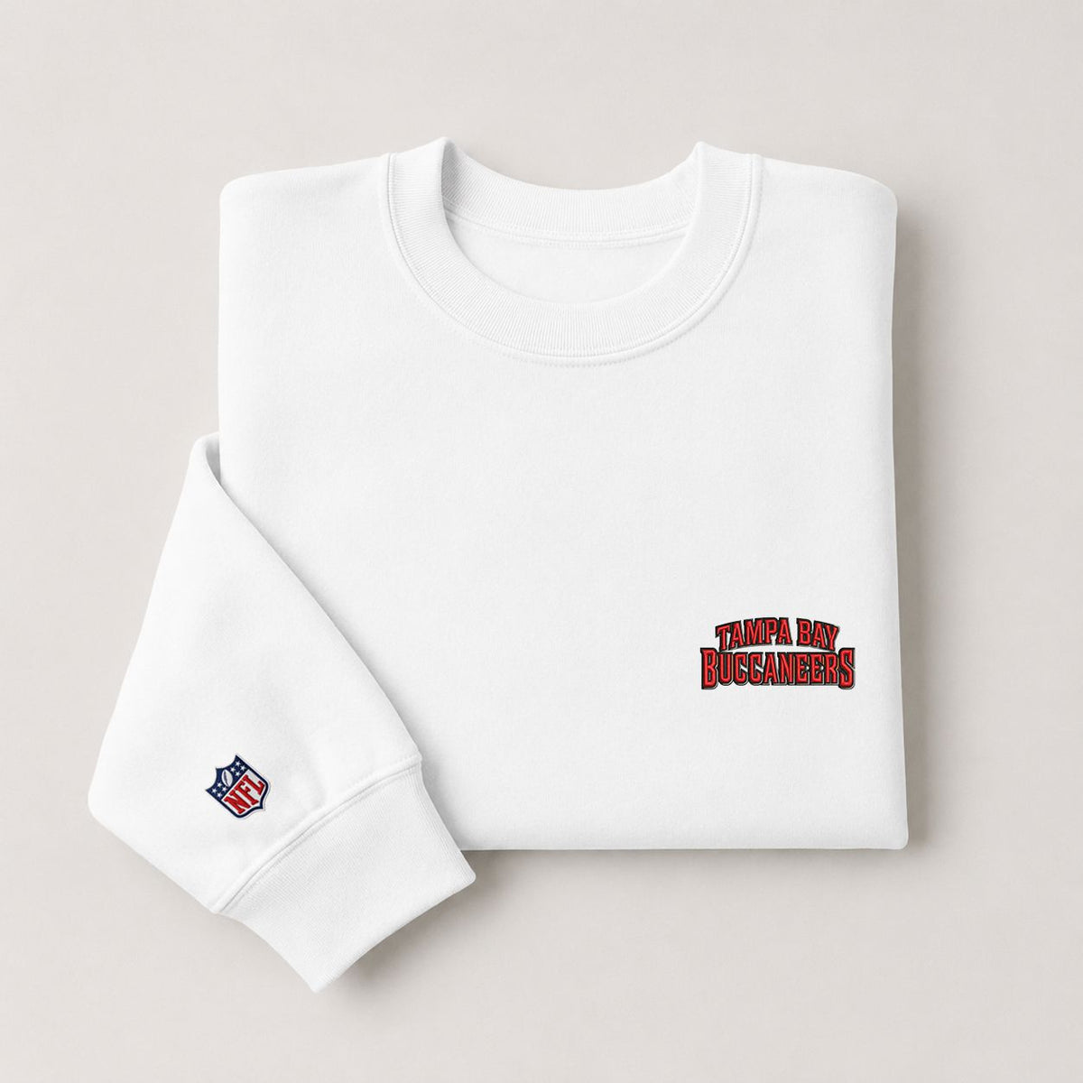 Tampa Bay Buccaneers Embroi Embroidered Logo Crewneck Sweatshirt - Unisex Adult Pullover