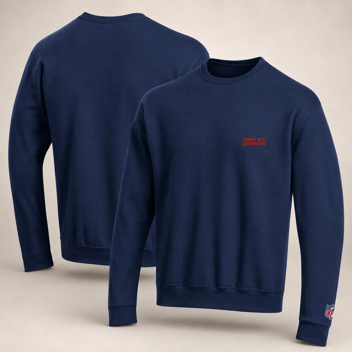 Tampa Bay Buccaneers Embroi Embroidered Logo Crewneck Sweatshirt - Unisex Adult Pullover