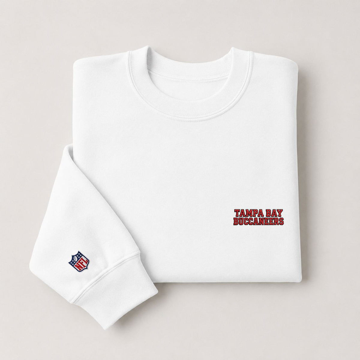 Tampa Bay Buccaneers Embroi Embroidered Logo Crewneck Sweatshirt - Unisex Adult Pullover