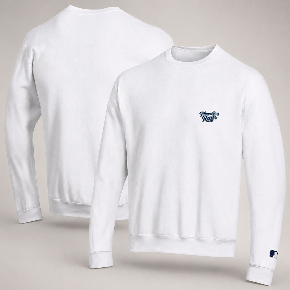 Tampa Bay Rays Embroidery Embroidered Logo Crewneck Sweatshirt - Unisex Adult Pullover