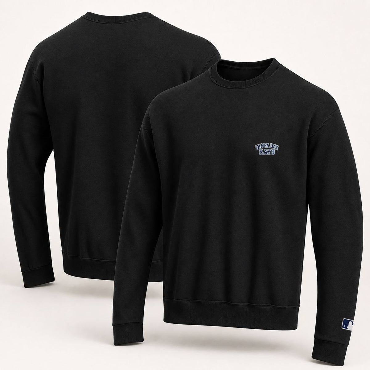 Tampa Bay Rays Embroidery Embroidered Logo Crewneck Sweatshirt - Unisex Adult Pullover