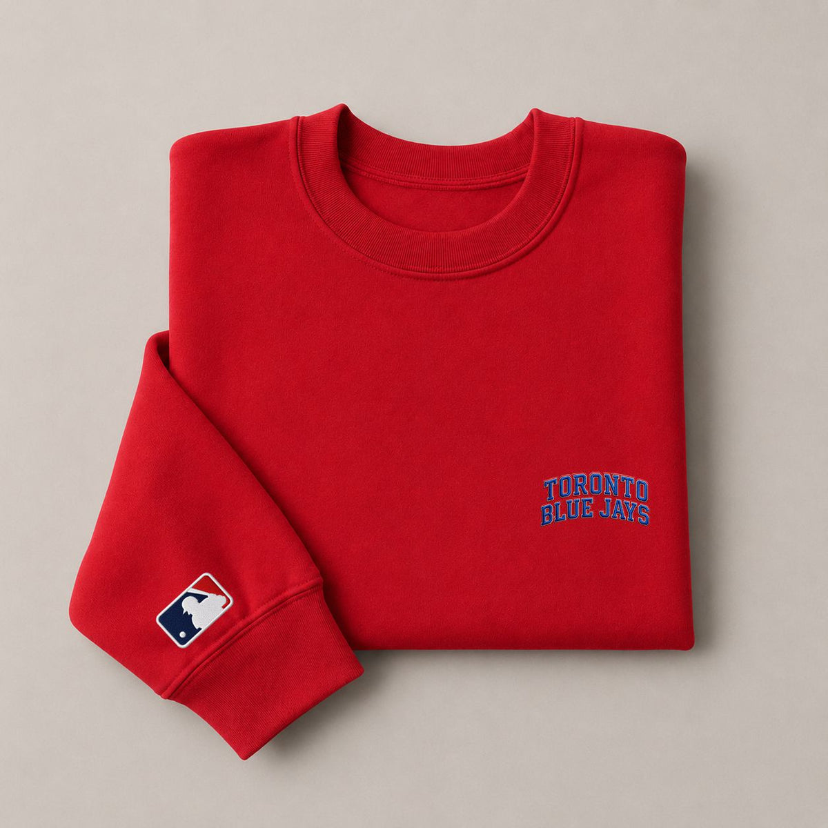 Toronto Blue Jays Embroidery Embroidered Logo Crewneck Sweatshirt - Unisex Adult Pullover