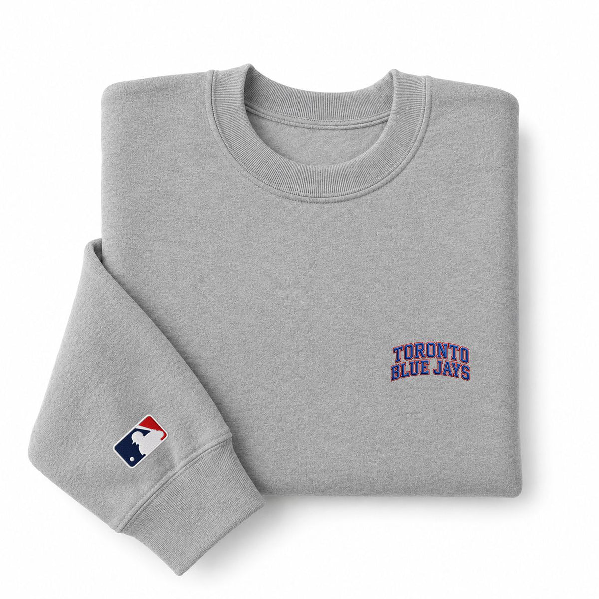 Toronto Blue Jays Embroidery Embroidered Logo Crewneck Sweatshirt - Unisex Adult Pullover