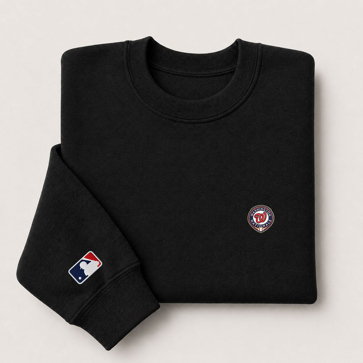 Washington Nationals Embroidered Logo Crewneck Sweatshirt - Unisex Adult Pullover