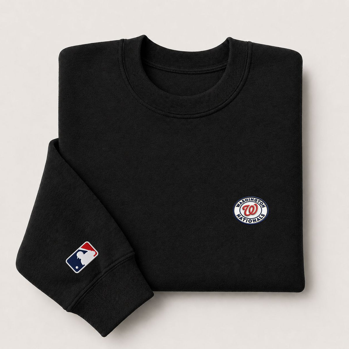 Washington Nationals Embroidered Logo Crewneck Sweatshirt - Unisex Adult Pullover