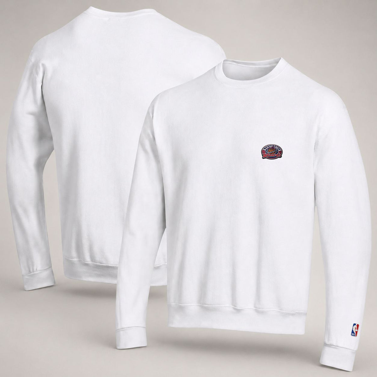 Washington Wizards Embroidered P Embroidered Logo Crewneck Sweatshirt - Unisex Adult Pullover